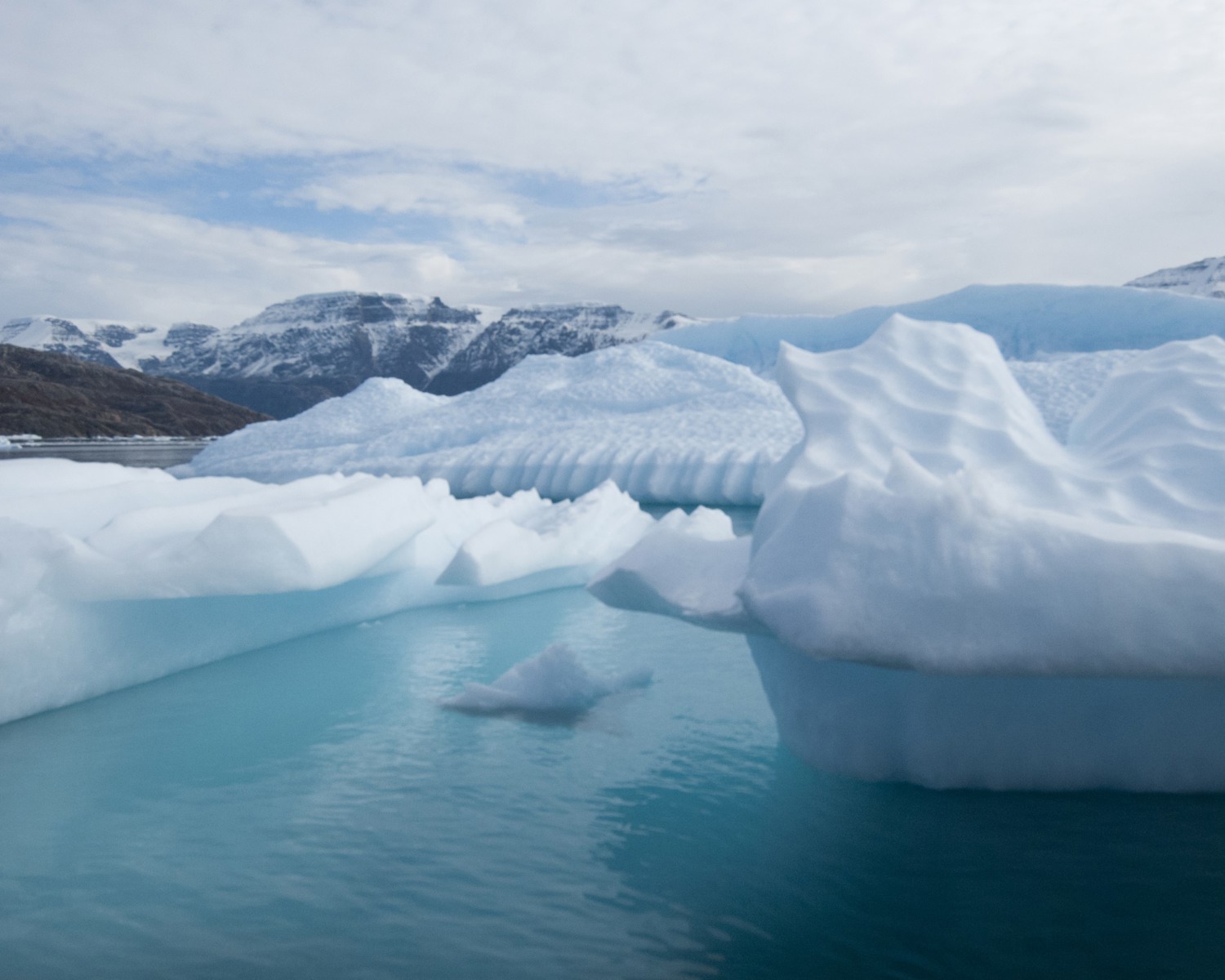 Melting glacier ice, Rødefjord, Northeast Greenland National Park