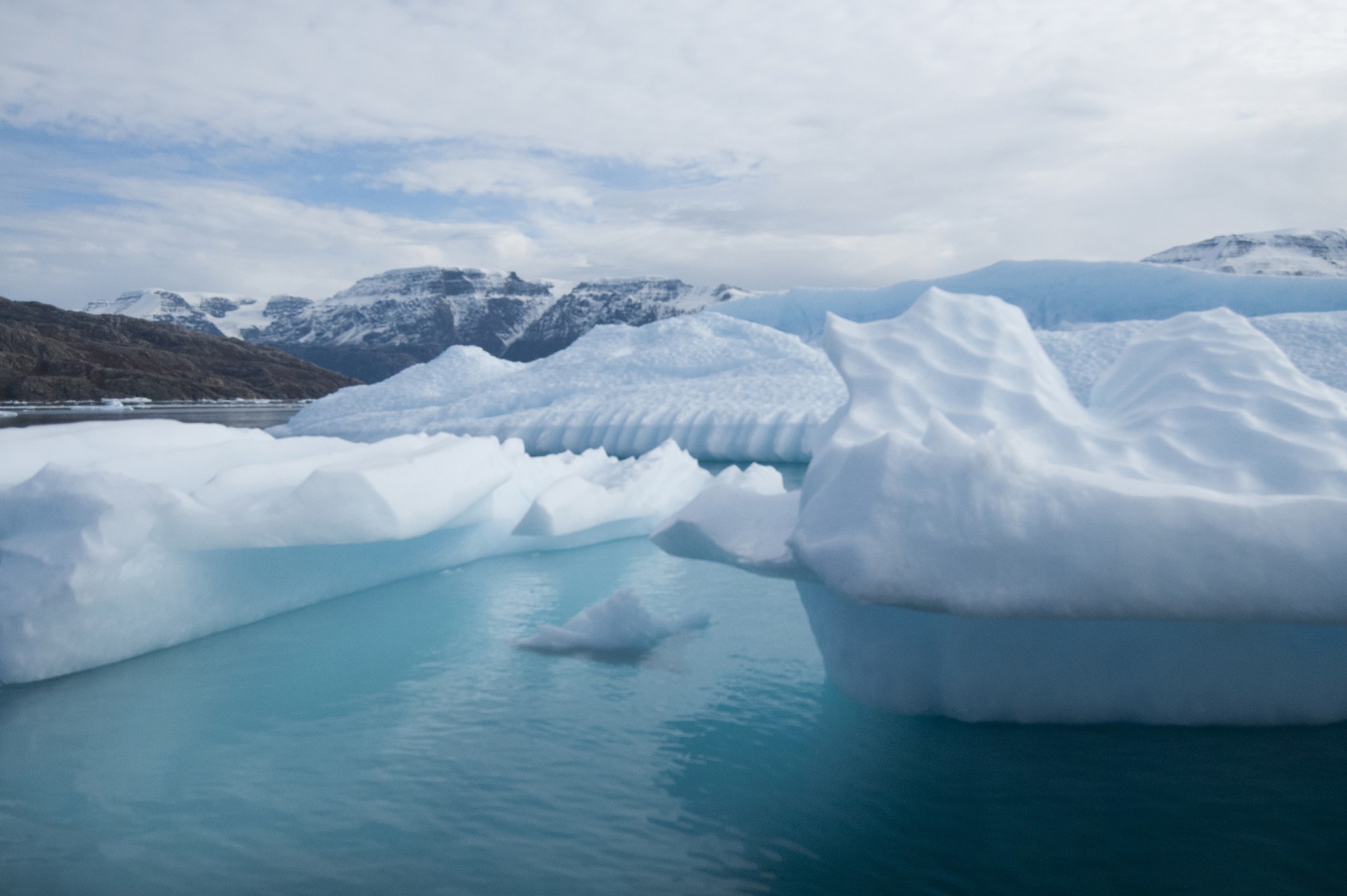 Melting glacier ice, Rødefjord, Northeast Greenland National Park