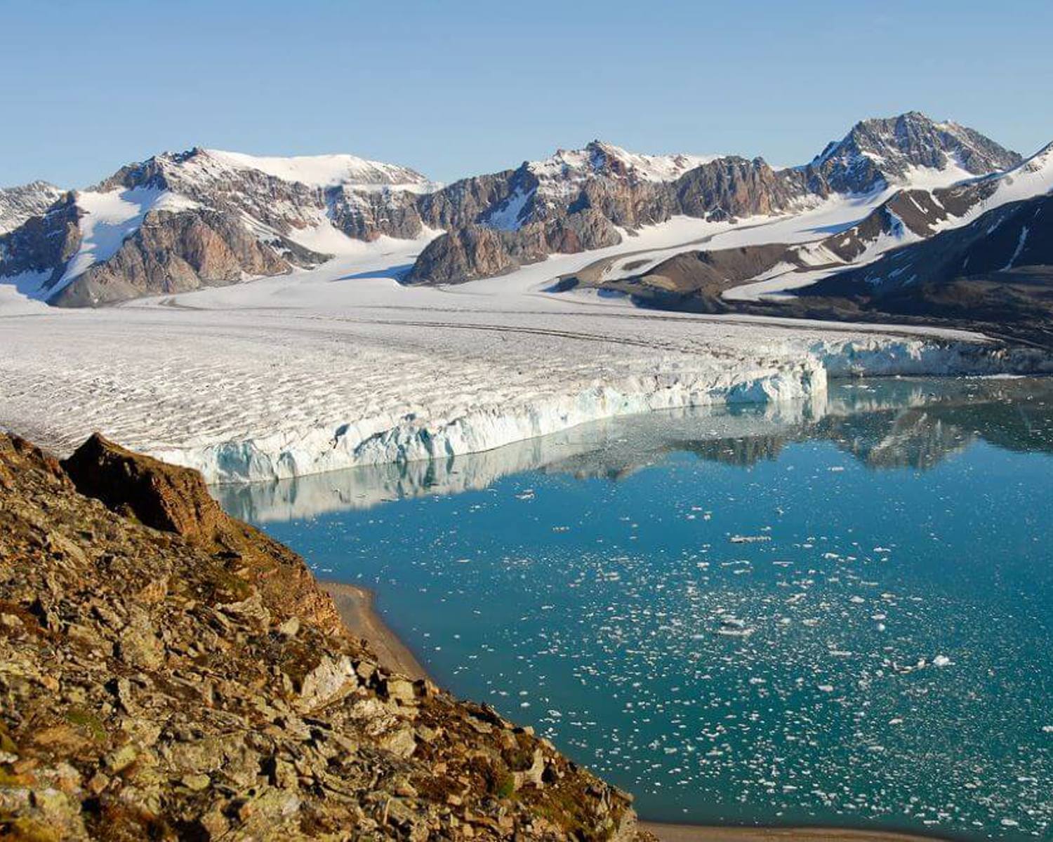 Glacier mouth, Krossfjorden, Svalbard